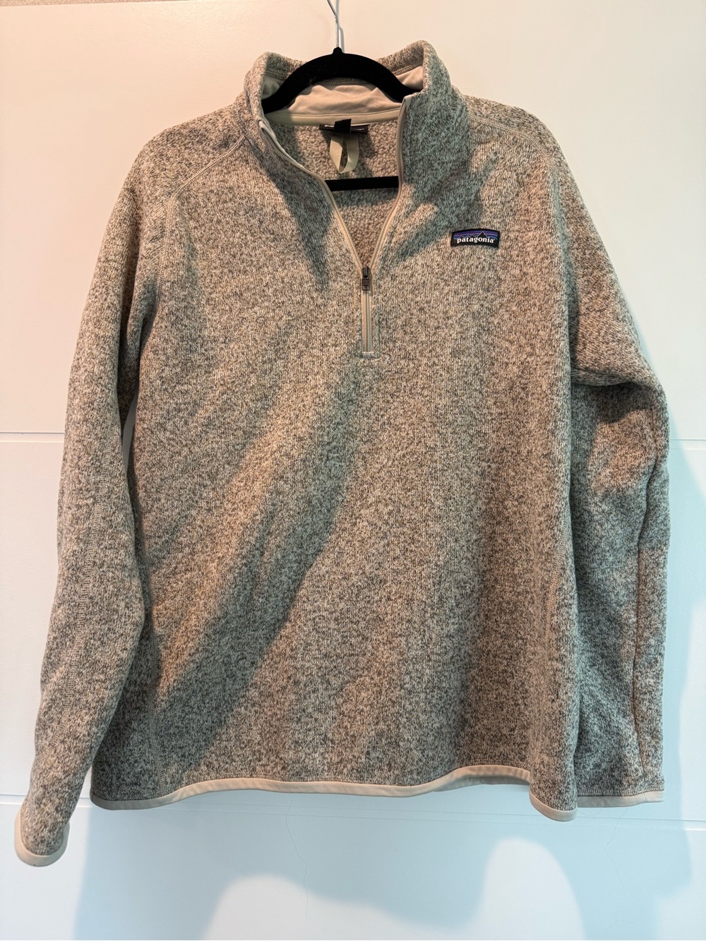 Patagonia Women’s Better Sweater 1/4 Zip Fleece Pullover Color Pelican NWOT